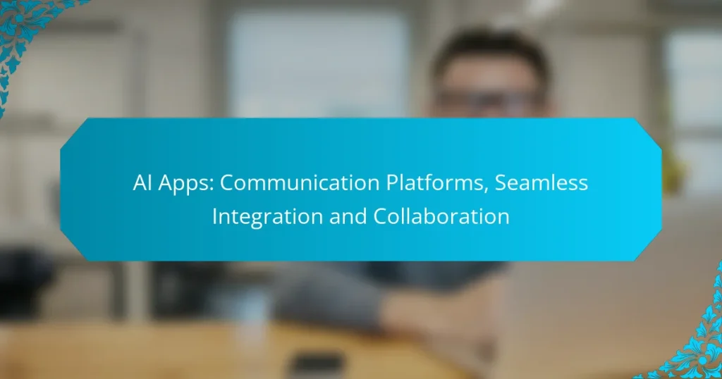 AI Apps: Communication Platforms, Seamless Integration and Collaboration
