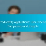 AI Productivity Applications: User Experience Comparison and Insights