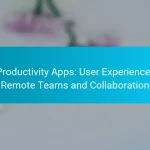 AI Productivity Apps: User Experience for Remote Teams and Collaboration
