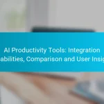 AI Productivity Tools: Integration Capabilities, Comparison and User Insights